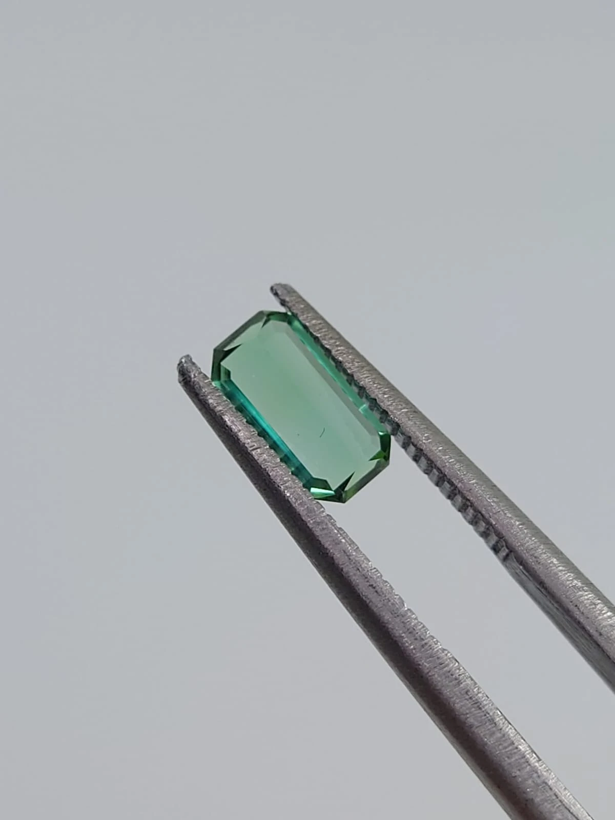 0.48ct Natural Green Tourmaline Emerald Shape Loose Gemstone from Afghanistan — view 6